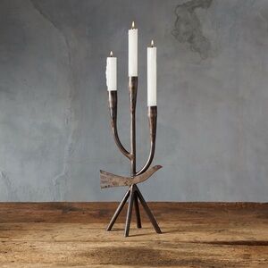 ARHAUS Rustic Metal Bird Candelabra